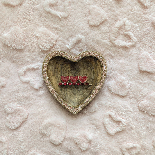 Hearts Hair Pin