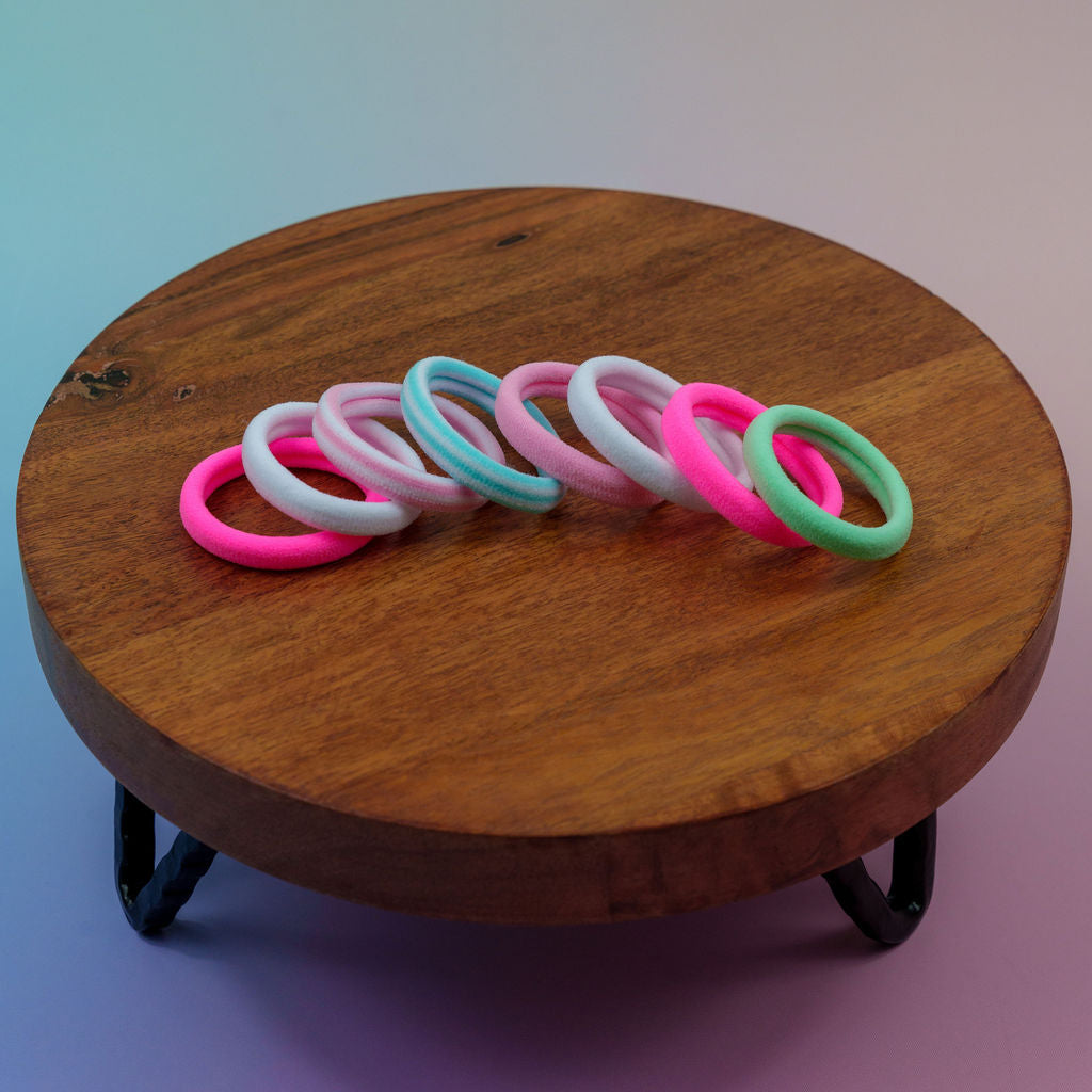 Neon Hair Ties (set of 8)