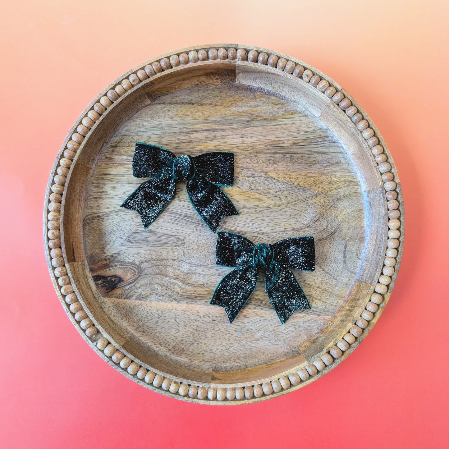 Velvet Glitter Bows
