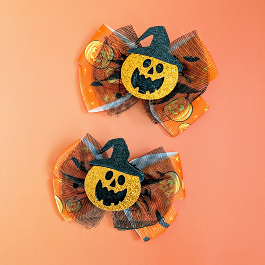 Set of 2 Halloween Bows