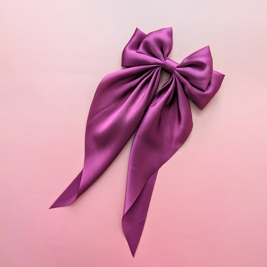 Oversized Silk Hair Bow