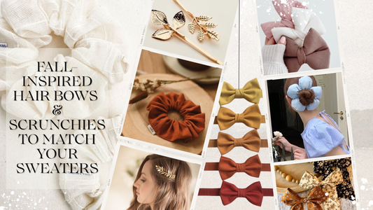 Fall-Inspired Hair Bows & Scrunchies to Match Your Sweaters