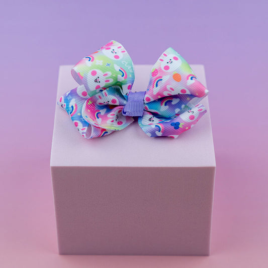 Patterned Grosgrain Bow