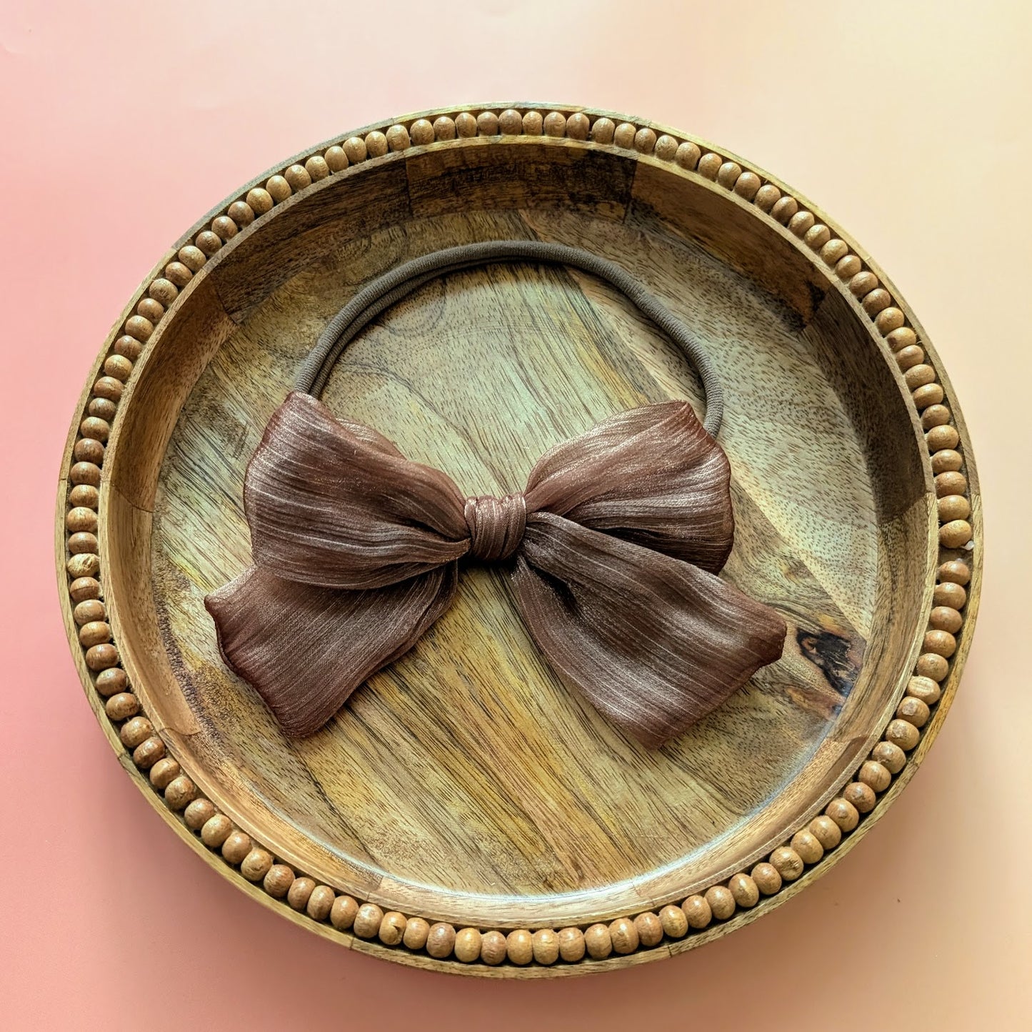 Brown Shimmer Baby Headband