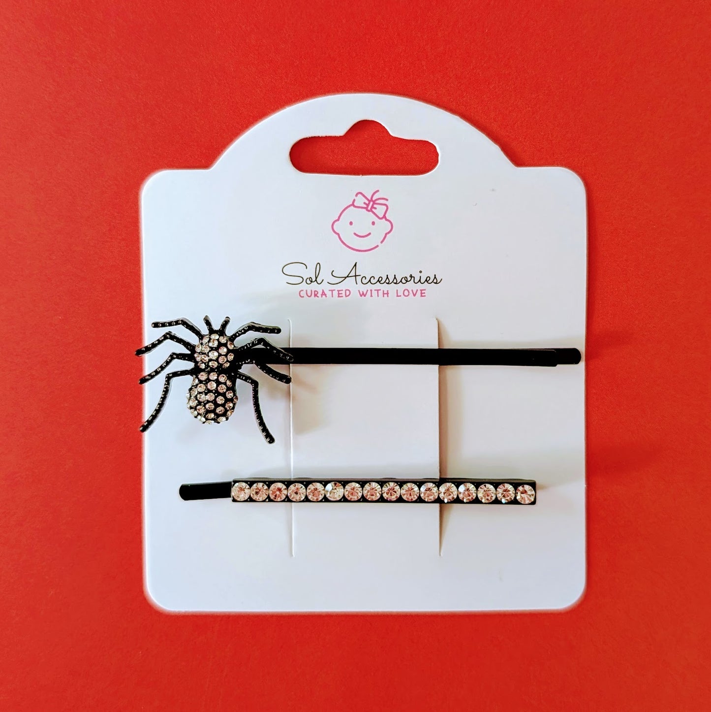 Black Spider Hair Barrette