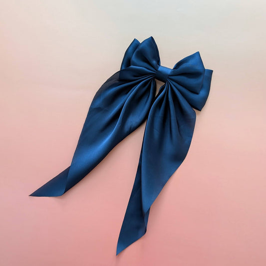 Oversized Silk Hair Bow
